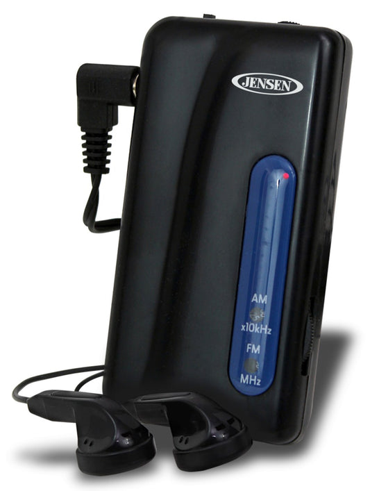 Spectra Mechandising MR-75 3.25" X 1.75" X .875" Black AM & FM Portable Pocket Radio