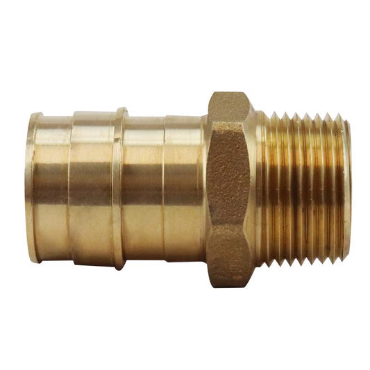Apollo Expansion PEX / Pex A 3/4 in. Expansion PEX in to X 1/2 in. D MPT Brass Male Adapter