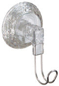 InterDesign 45550 Clear Rain Suction Single Hook