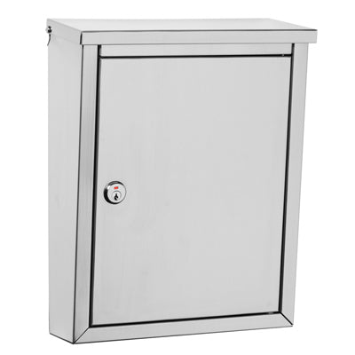 Regent Mailbox, Wall-Mount, Stainless Steel, 10.1 x 13.2 x 4.2-In.