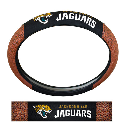 NFL - Jacksonville Jaguars Football Grip Steering Wheel Cover 15" Diameter