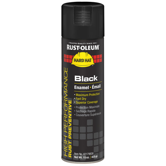 Rustoleum V2179-838 15 Oz Black High Performance® Spray Paint (Pack of 6)