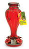 More Birds Hummingbird 25 oz Glass/Metal Bird Feeder 4 ports
