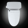 TOTO® Drake® WASHLET®+ Two-Piece Elongated 1.28 GPF Universal Height TORNADO FLUSH® Toilet with C5 Bidet Seat, Cotton White - MW7763084CEFG#01