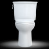 TOTO® Drake® Transitional Two-Piece Elongated 1.28 GPF Universal Height TORNADO FLUSH® Toilet with CEFIONTECT® and SoftClose® Seat, WASHLET®+ Ready, Cotton White - MS776124CEFG#01