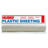 Husky Plastic Sheeting 2 mil T X 8.33 ft. W X 200 ft. L Polyethylene Clear 1