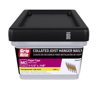 Grip-Rite 1-1/2 in. Paper Strip Bright Joist Hanger Nails 33 deg 1000 pk