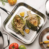 Tri-Ply Clad 11 in Stainless Steel Square Grill Pan