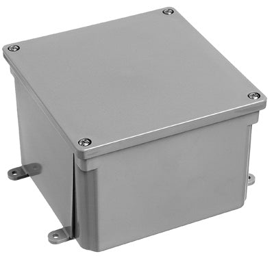 PVC Molded Junction Box, 4 x 4 x 4-In.