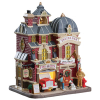 Lemax Boot Drive at the Fire House Village Building Multicolored Porcelain 1 pk