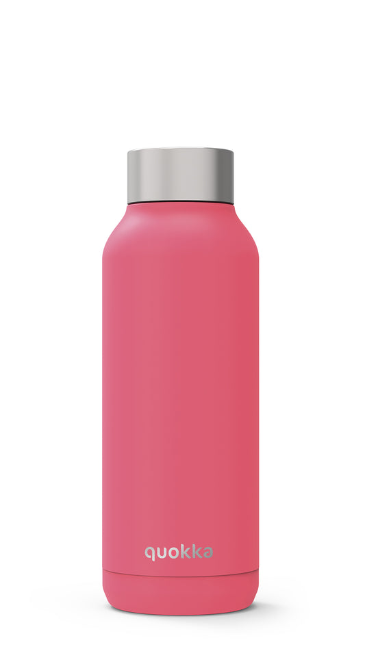 Quokka Stainless Steel Water Bottle Solid Brink Pink 17oz (510 ml)