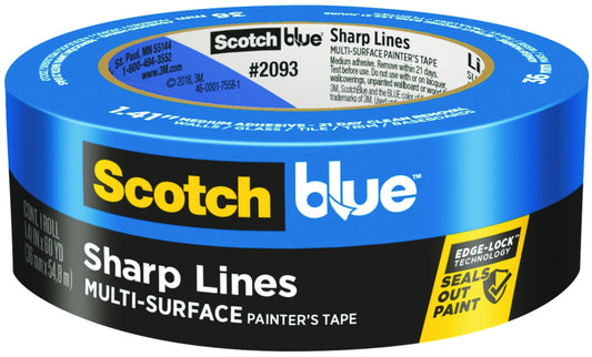 ScotchBlue 1.41 in. W X 60 yd L Blue Medium Strength Painter's Tape 1 pk