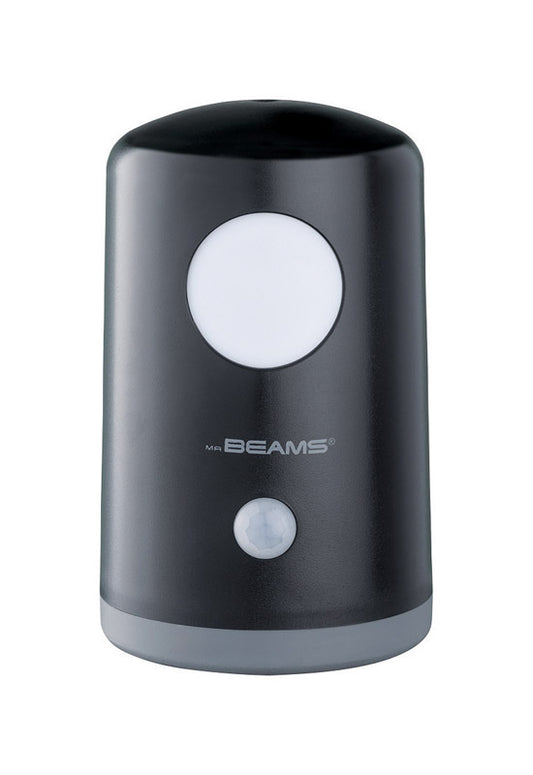Mr. Beams  Motion-Sensing  Battery Powered  LED  Black  Area Light