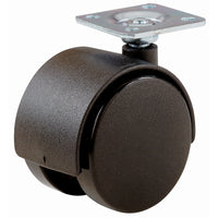 Shepherd Hardware 2 in. D Swivel Plastic Twin Caster 75 lb 1 pk