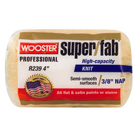 Wooster  Super/Fab  Knit  4 in. W x 3/8 in.  Regular  Paint Roller Cover  1 pk