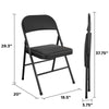 Cosco Black Fabric XL Folding Chair 1