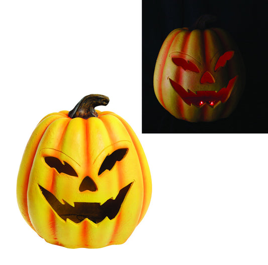 Alpine LED Orange Motion Sensing Pumpkin Halloween Decoration