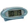 La Crosse Technology Equity 4.75 in. Blue Alarm Clock Digital Battery Operated