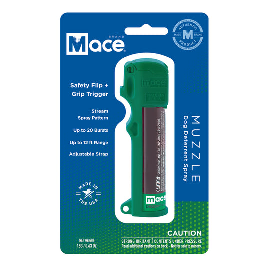 Mace Muzzle Green Aluminum/Plastic Dog Deterrent Spray