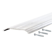 M-D Building Products 0.5  H X 4 in.   W X 36 in.   L Mill Aluminum Fluted Saddle Threshold Silver