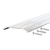 M-D Building Products 0.5  H X 4 in.   W X 36 in.   L Mill Aluminum Fluted Saddle Threshold Silver