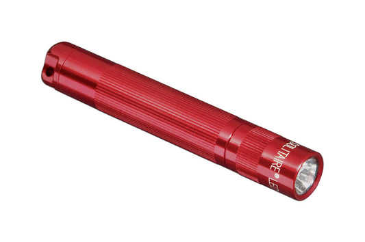 Maglite Solitaire 47 lumens Red LED Flashlight With Key Ring AAA Battery