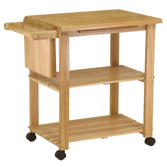 Winsome Mario Transitional 20.5 in. W X 33.2 in. L Rectangular Kitchen Cart
