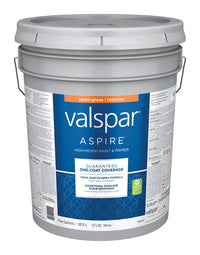 Valspar Aspire Paint Acrylic Interior Semi Gloss White 5 Gl 0 Voc