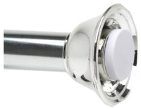 Minimal Tension Shower Rod, Adjustable, Chrome, 42 to 72-In.