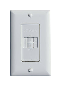 Pass & Seymour  20 amps 125 volt White  GFCI Outlet  5-20R  1 pk