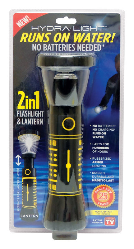 Hydra Light As Seen On TV Rubber Black/Yellow 2-In-1 LED Flashlight and Lantern 120 lm