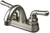Ultra Faucets Non-Metallic Brushed Nickel Centerset Bathroom Sink Faucet 4 in.
