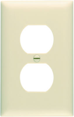 10-Pack Ivory Duplex Outlet Nylon Wall Plate