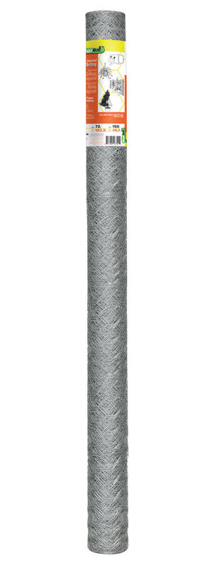 Garden Craft 72 in. H X 150 ft. L 20 Ga. Silver Poultry Netting