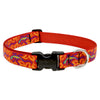 Lupine Pet Original Designs Multicolor Go Go Gecko Nylon Dog Adjustable Collar