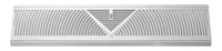 Tru Aire Powder Coat White Steel 3-Way Floor Baseboard Diffuser 4.5 H x 24 W x 2-3/4 D in.