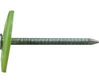 Pro-Fit  1-1/2 in. Electro-Galvanized  Plastic  Nail Cap  Flat