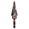 Milwaukee  SHOCKWAVE  3/16 to 7/8 in.  High Speed Steel  #4  Impact Step Drill Bit  1 pc.
